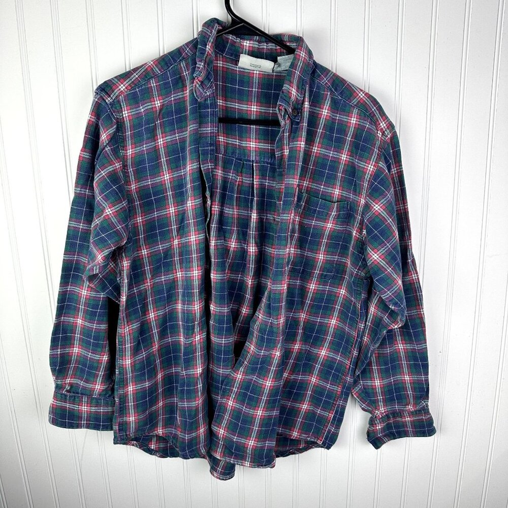 Northern‎ Reflections Plaid flannel button down size Small
